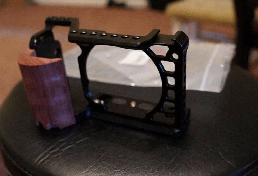 SmallRig 2097 Cage Kit for Sony Alpha a6500 with wood handle grip - Unused