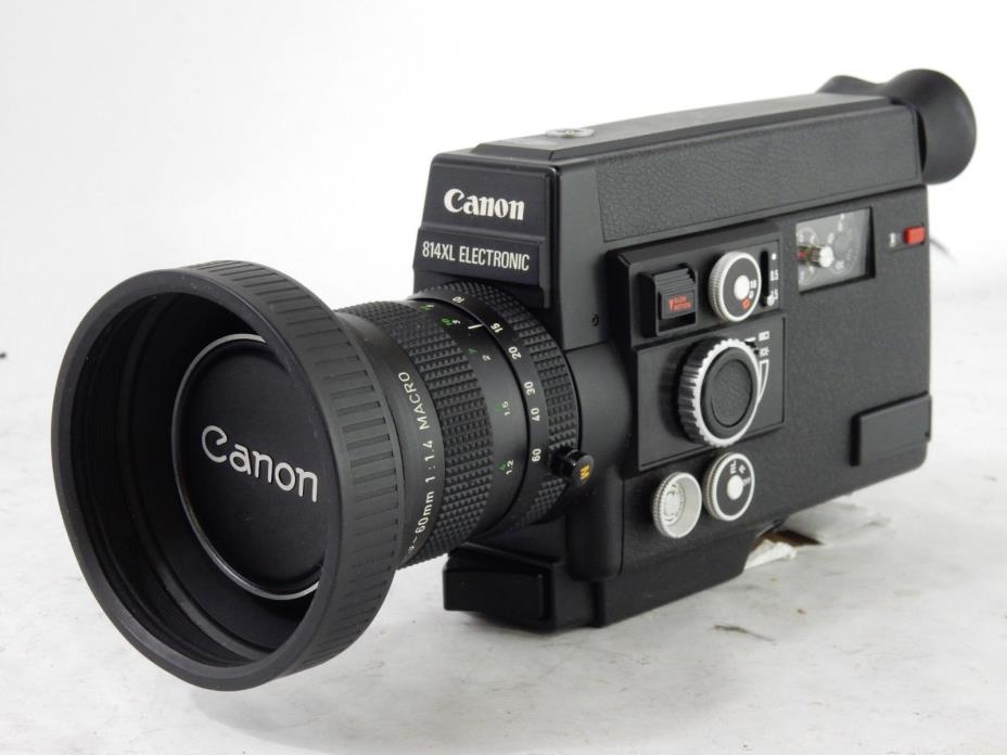 CANON 814 XL Electronic MACRO Super8 8mm Vintage Film Movie Camera - Functional
