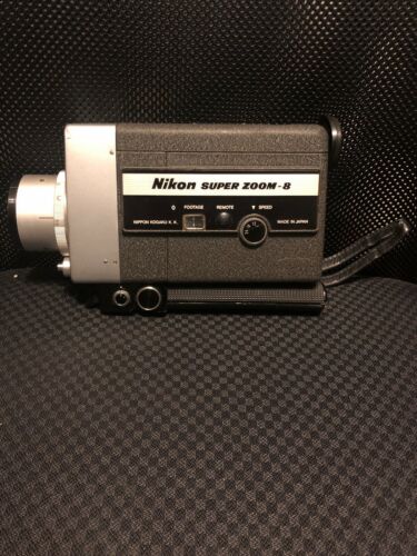 Nikon 8x Super Zoom W/ Cine-Nikkor Zoom 7.5-60mm Vintage Video Camera *RARE*