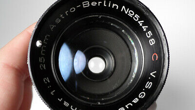 Astro-Berlin 25mm ~ f2.0 ~ Arri-S Cine Lens ~ 35mm 4k Arriflex Std. ~ Very rare!