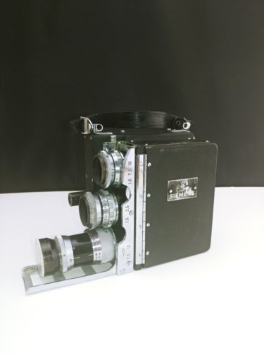 Siemens D Film Camera 16mm Film Tele Xenar 100 f3,8 Xenon 25 f1,5, Xenon 16 F...