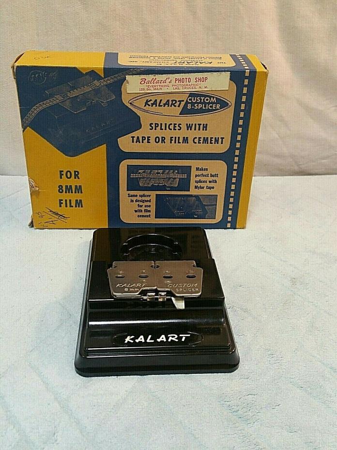 Vintage KALART Custom 8-Splicer For 8mm Film in Original Box Tape