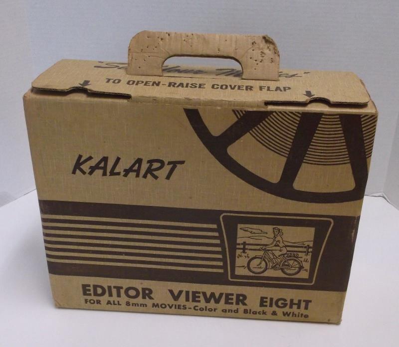 Vintage KALART Editor Viewer Eight Model EV-8 18B, 8mm Movie Film w/Instructions