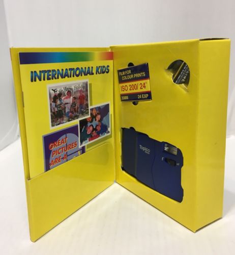 International Kids souvenir Kit With Blue Camera And Photo/Camera Book Inside