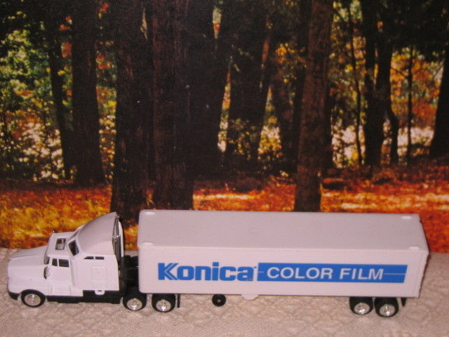 Konica Film Delivery Semi Truck Vintage 1990 Store Advertising RARE Promo New