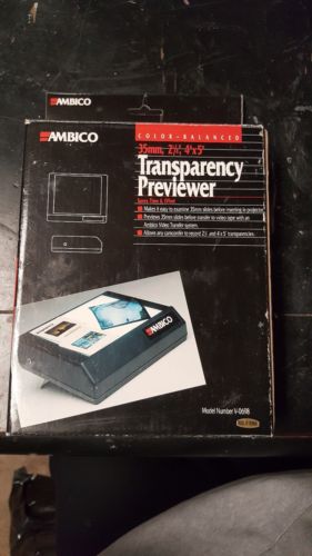 Ambico V-0698 Transparency Previewer for 35mm, 2-1/4