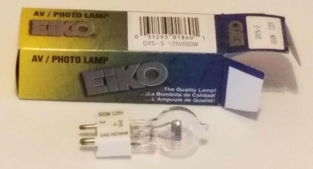 New Eiko DYS 125V 600W AV/Photo Lamp Bulb NOS