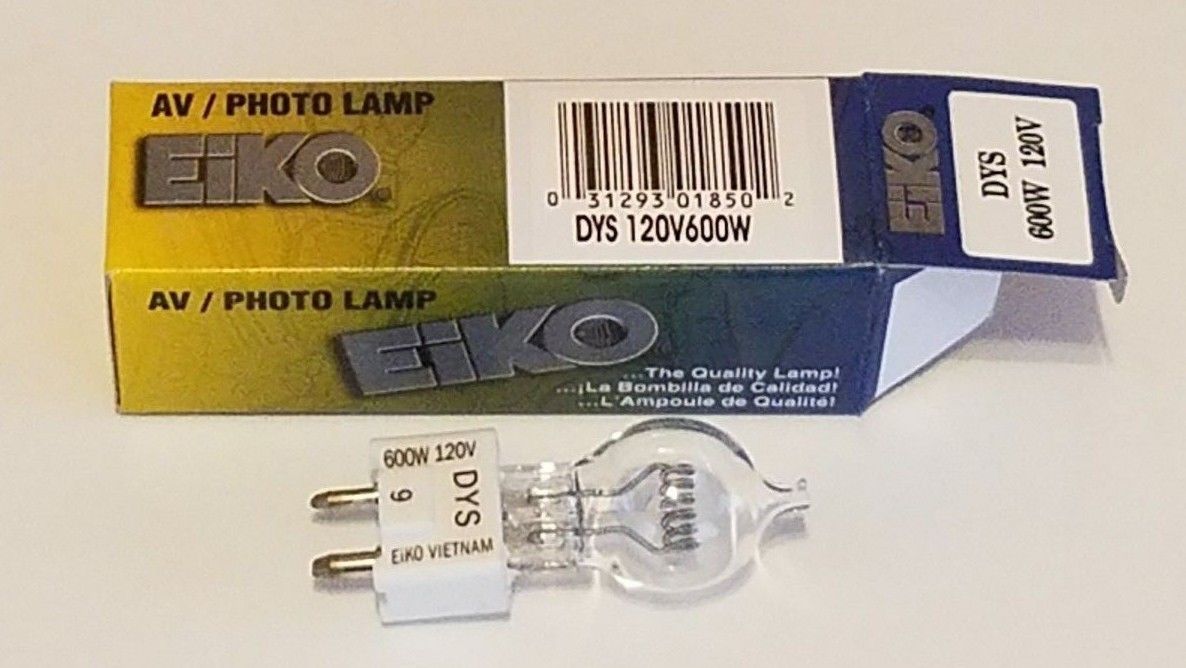 New Eiko DYS 120V 600W AV/Photo Lamp Bulb NOS