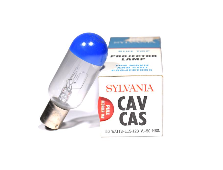 Sylvania - CAV/CAS - PROJECTOR BULB - 50W 120V BA15S T8 MPN# 58075 - NEW (NOS)