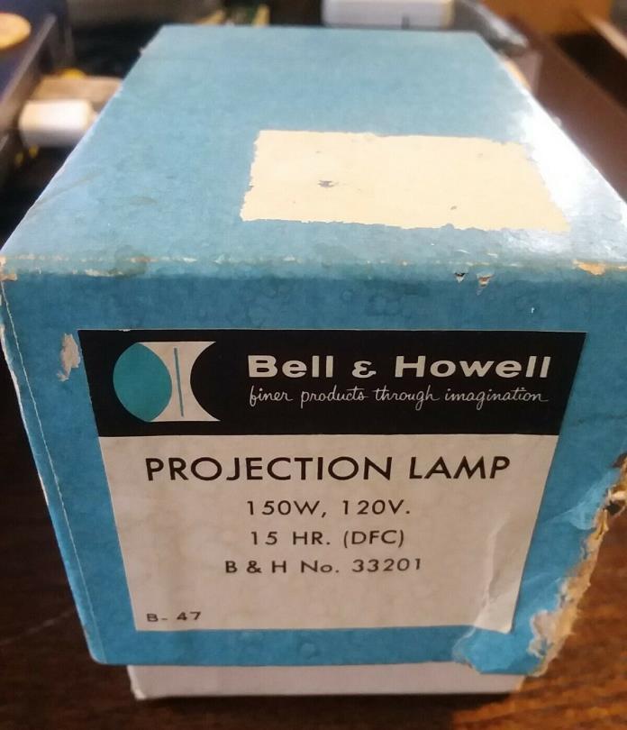 NOS DFC PROJECTOR LAMP 150W 120V BELL & HOWELL 15hr B&H No. 33201