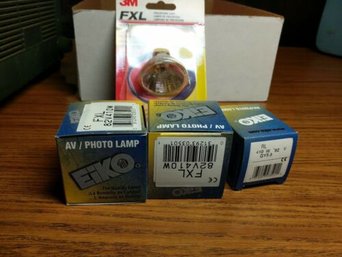 lot of 4 NOS FXL lamp projector bulbs 410 watts 82 volts