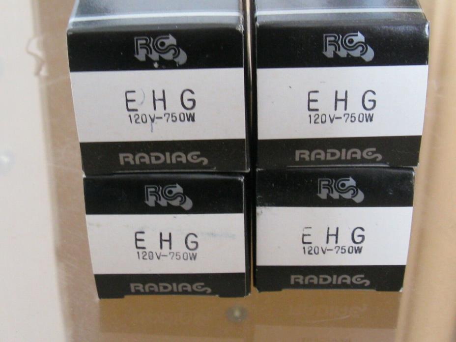 4- RADIAS EHG Projector Projection Lamps Bulbs  750W 120V