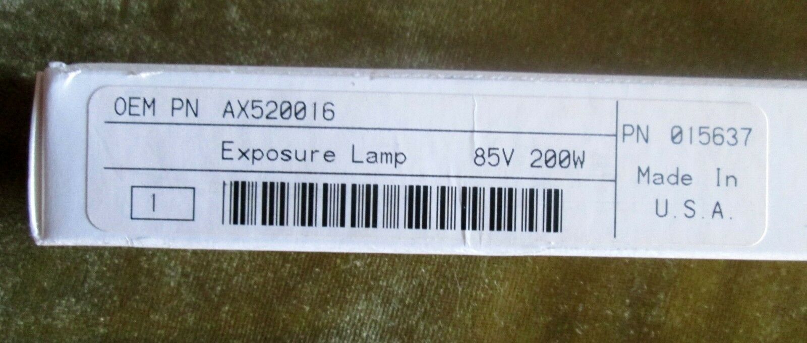 Tungsten Halogen Lamp / bulb AX520016 in box