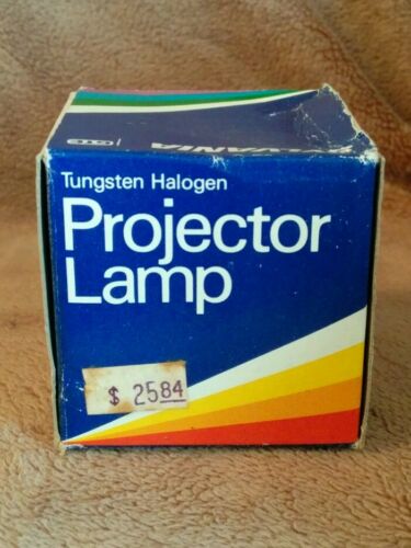 Vintage Tungsten Halogen Projector Lamp Sylvania 300 watts 82V