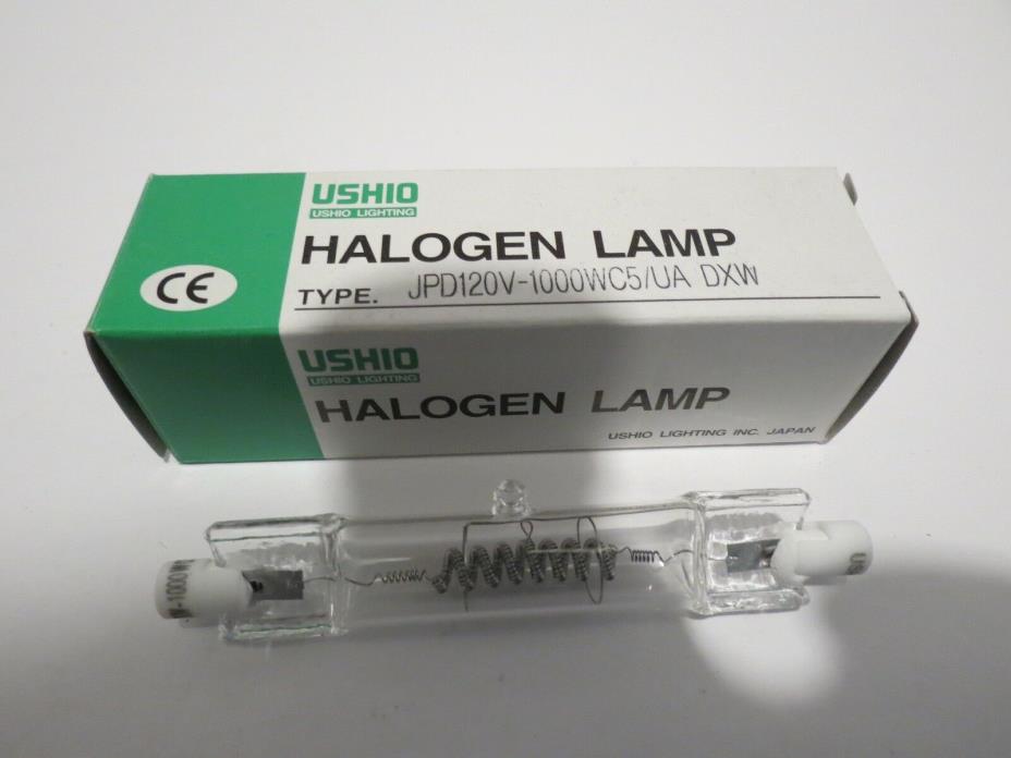 USHIO Halogen Lamp JPD 120V 1000W C5/UA DXW Light Bulb NOS