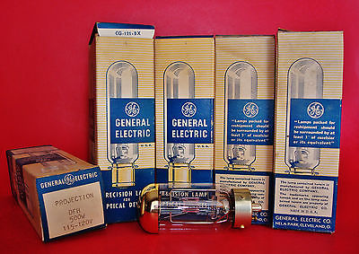 New Old Stock Projector Lamp Bulb General Electric GE DFH 500W 115-120V