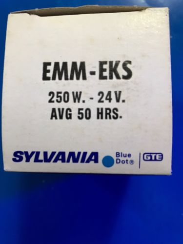 Sylvania EMM/EKS Tungsten Halogen Projector Lamp 250W 24V 50hr Life blue dot