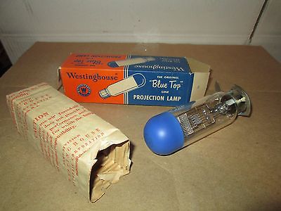 Vintage Westinghouse Blue Top Projection Lamp w/ Original Box 1000 watt 120 volt