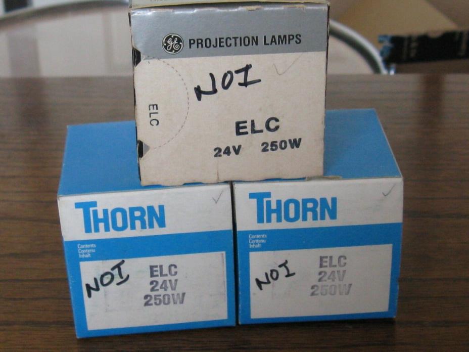 3 - PHILIPS ELC Projector Projection Lamp Bulb 24V   250W