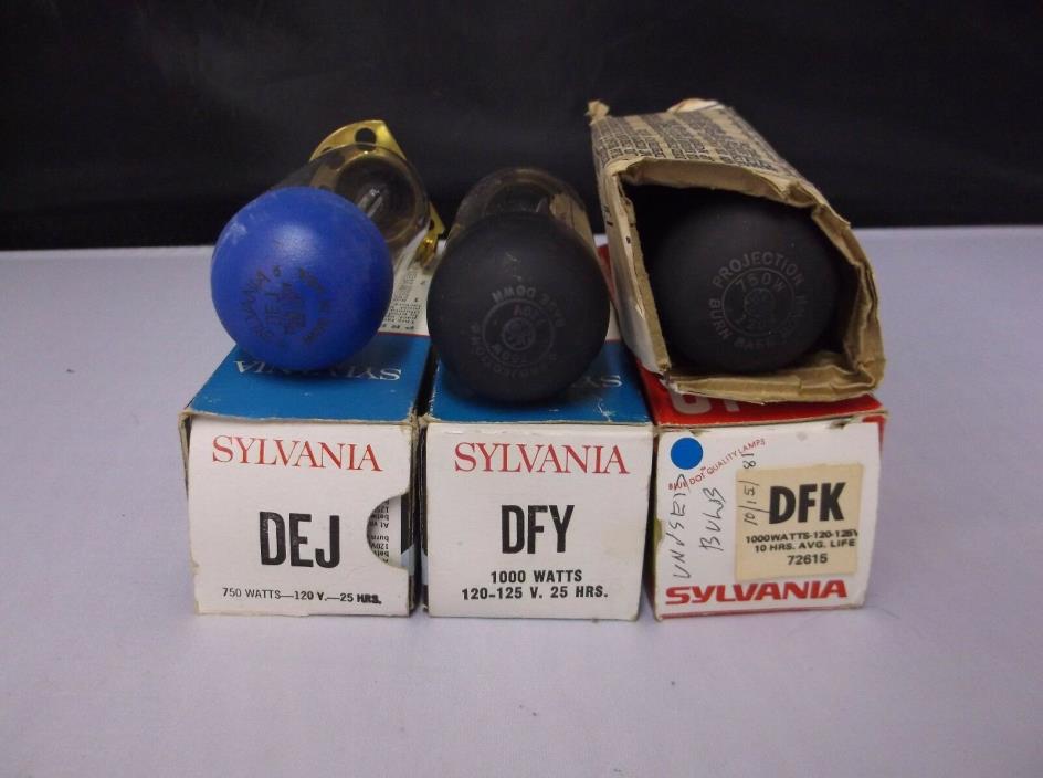 Lot of 6 Projector Lamps Sylvania DFY DEJ 1000W 120-125V 750W 120V