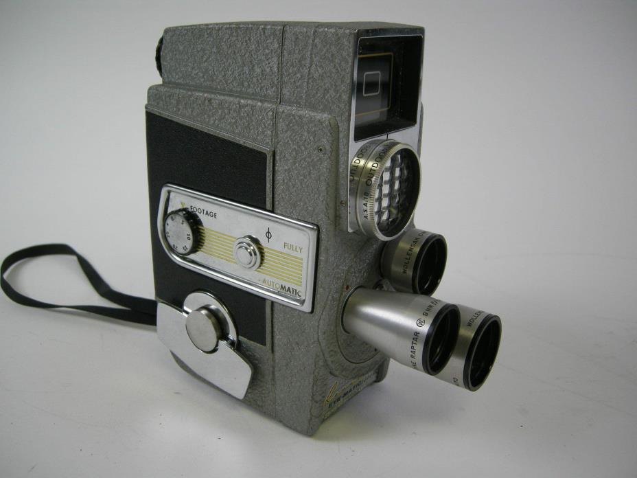 Revere Vintage 8mm Eye-Matic CA-5 3 lens Movie Camera