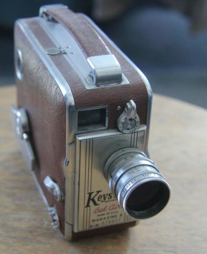 Vintage Keystone Bel Air K-41--8mm Movie Camera With Leather Body