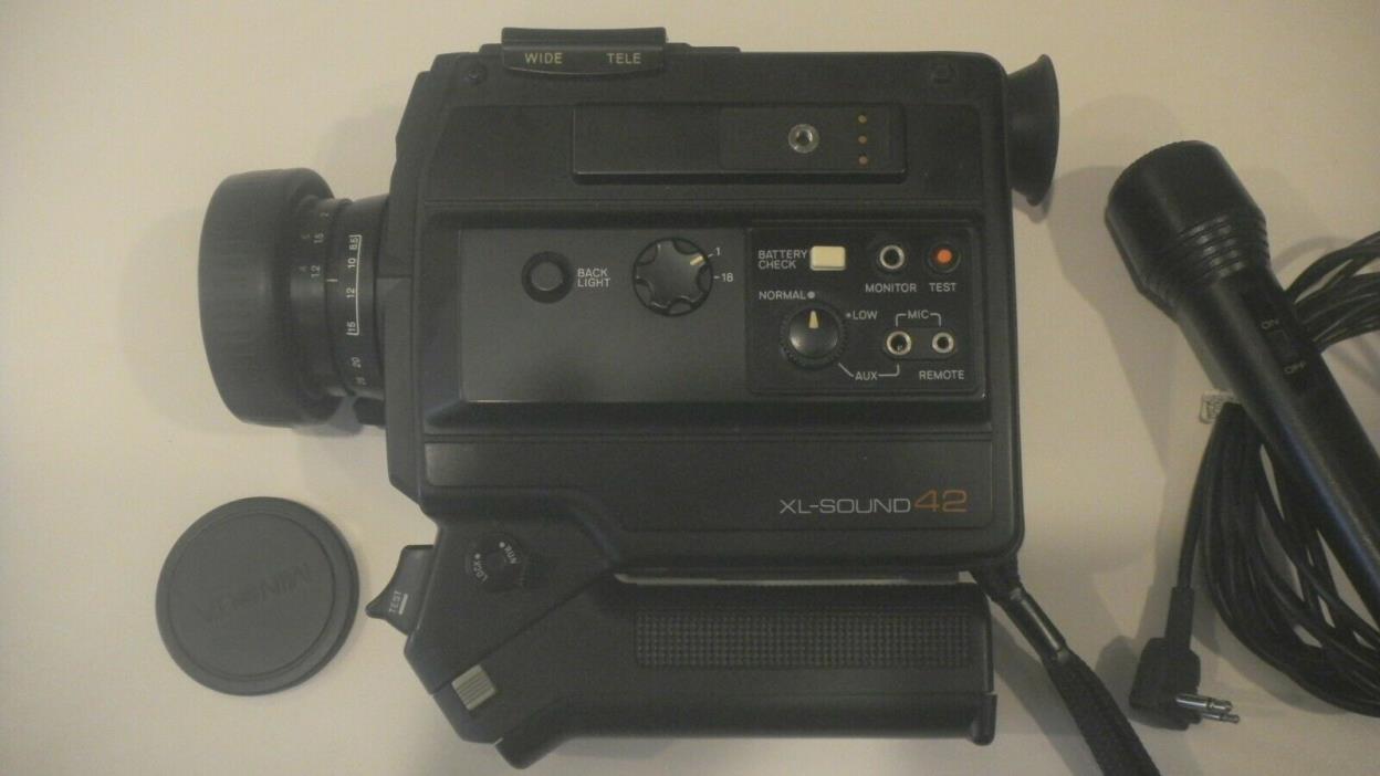 Minolta Super 8 Movie Camera XL-Sound 84/64/42