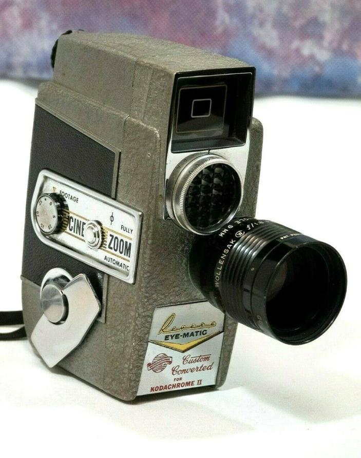 Revere CA-7 #7  Electric Eye-Matic CINE-ZOOM 8mm Special Custom Movie Camera Ex