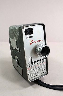 Vintage Movie Camera Tower Model T 92 8mm w/ Wollensak 1/2