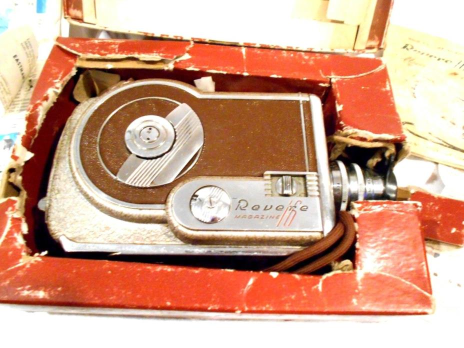 Vintage Revere 19mm Magazine Camera w/Wollensak Lens & Original Box
