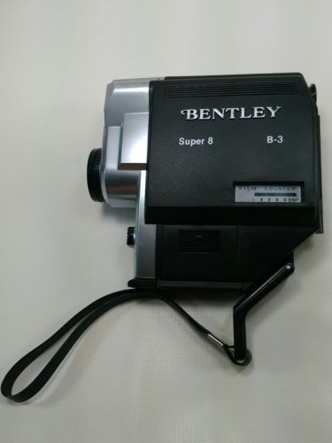 Vintage Bentley Super 8 B-3 Video Movie Camera w/ Case untested parts or repair