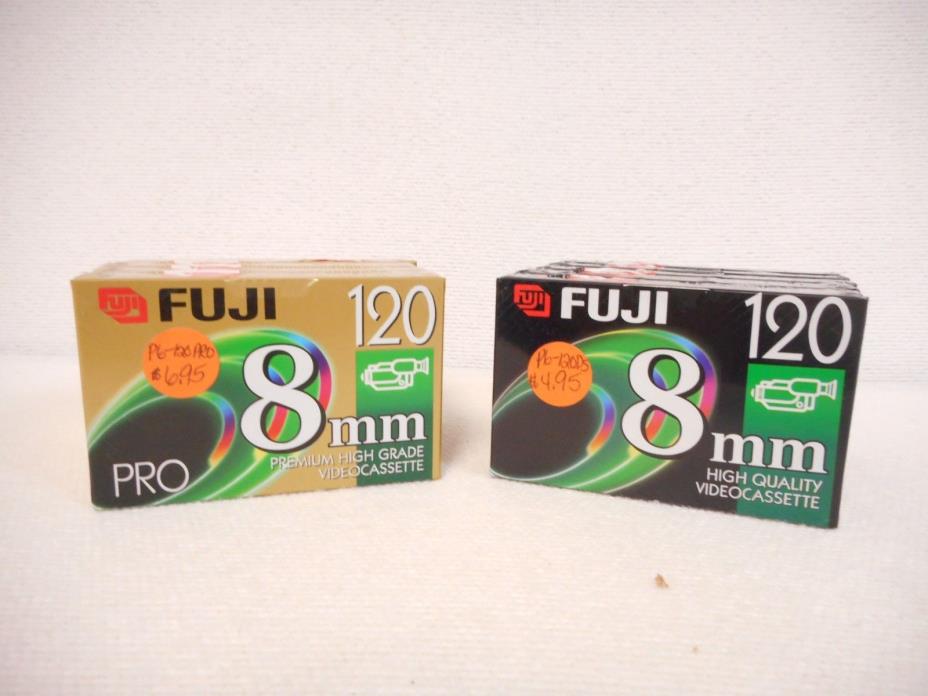 Mixed Lot of 9 Fuji 8MM Videocassettes