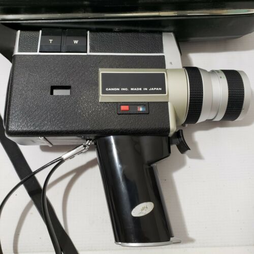 Vintage Canon Auto Zoom 518 SV Super 8 Movie Camera & Lens With Case For Repair