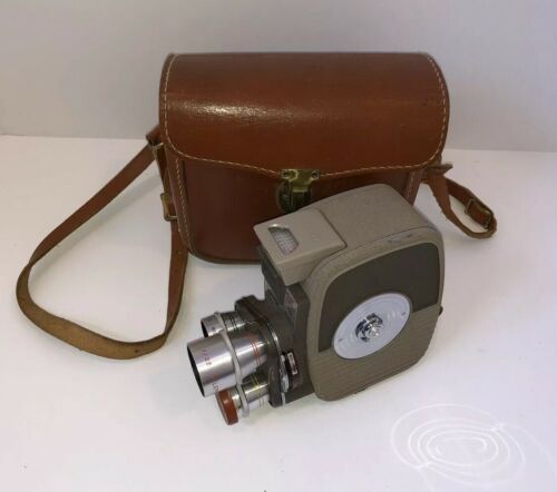 Vintage K-26 Keystone 3 Lens Movie Camera 8mm with Case
