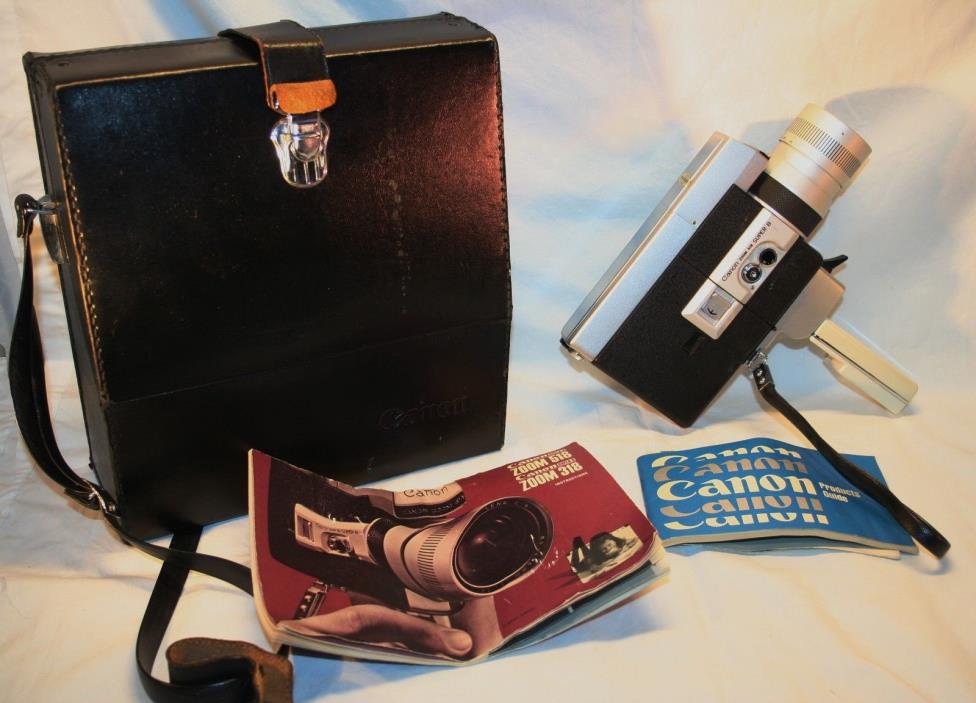 **Nice** Canon Super 8 Auto Zoom 518 Movie Camera W/Manual  and Case