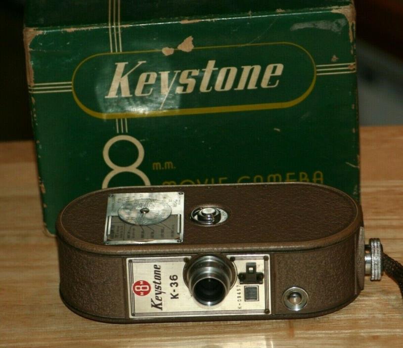 Classic Keystone 8MM Model K-36 Movie Camera In Original  Box