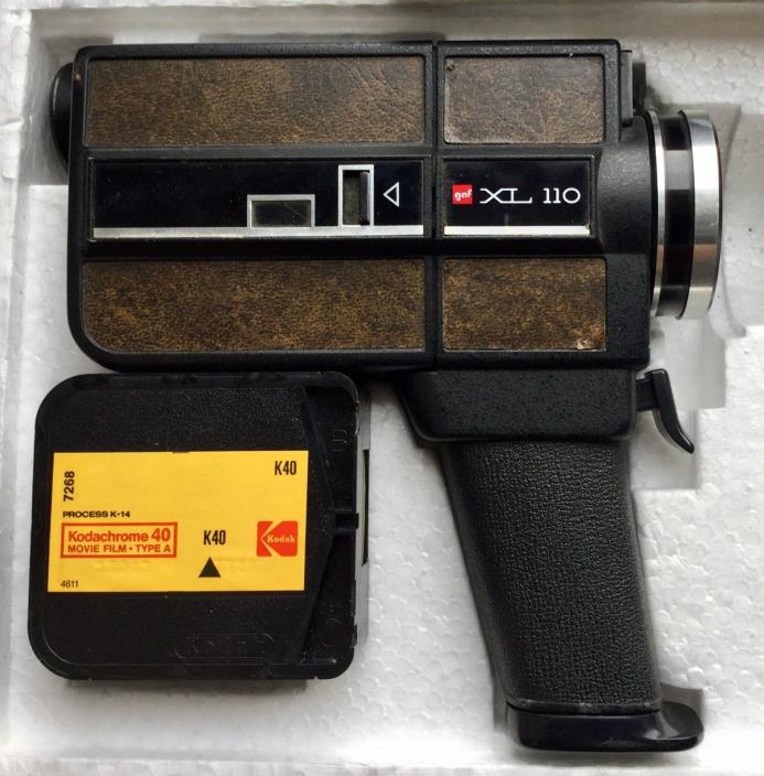 GAF XL 110 Super 8 Movie Camera Untested In Box