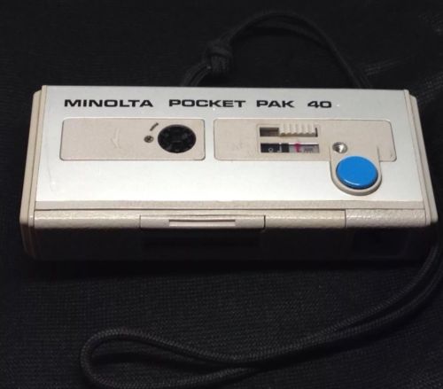 Vintage Minolta Pocket Pak 440 EX 110 Camera With Leather Case