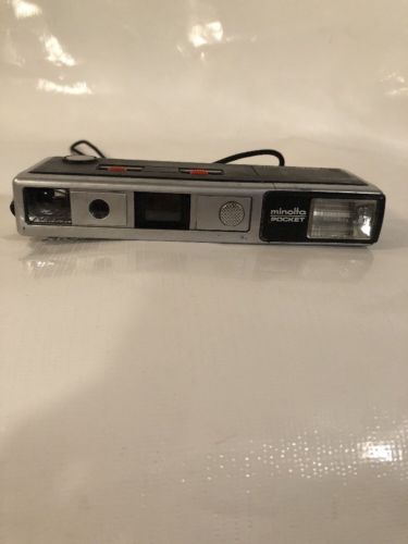 Vintage Minolta Pocket Autopak 450E Camera With Strap Untested