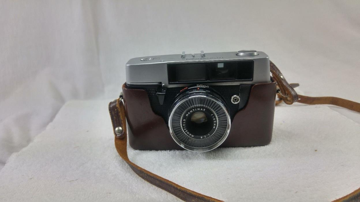 Vintage Mansfield Eye-Tronic Film Camera with Mantinar lens,untested parts only