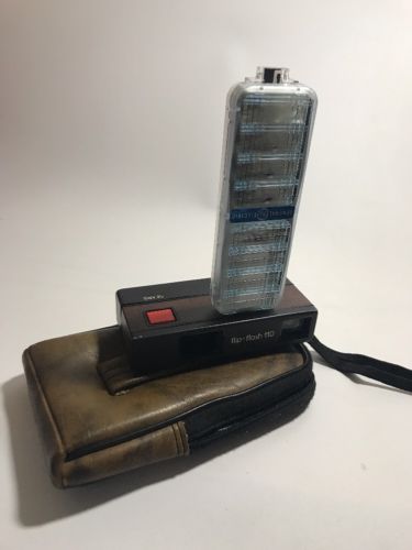 Vintage Sears Flip-Flash 110 Camera And Case