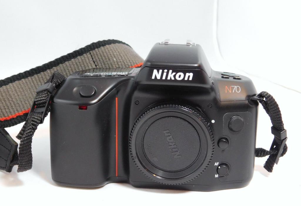Vintage NIKON N70 35mm Camera Body Only w/strap