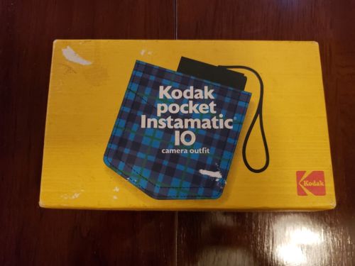 Vintage Kodak Pocket Instamatic 10 Camera Outfit Film Inside Original Box