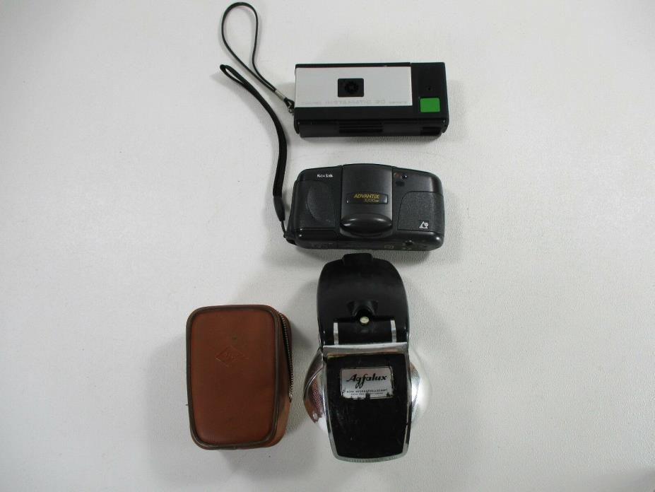Camera and accessories lot-Kodak- Agfalux-Advantix
