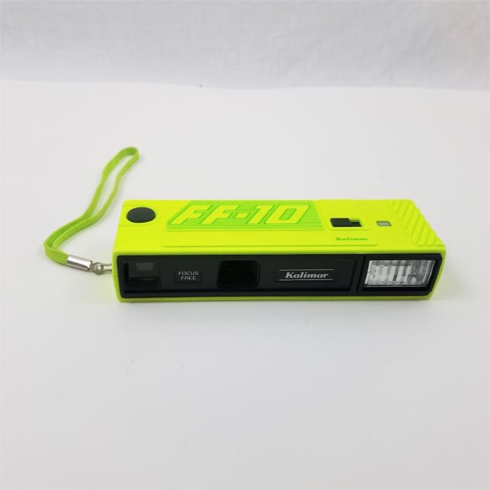 FF-10 Kalimar Focus Free Neon Yellow Camera - Untested - AS IS