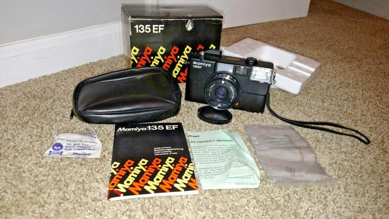 *UNTESTED* Genuine Vintage Mamiya (135EF) Film Camera w/ Wrist Strap & Box! READ