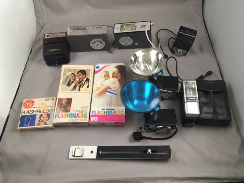 Vintage Camera Flashes Camera Accessories and Flash Bulbs