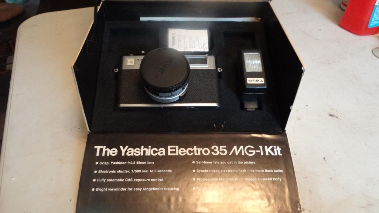 Yashica MG-1 Coupled Rangefinder 35mm Film Camera with Yashinon 45mm f/2.8 Lens