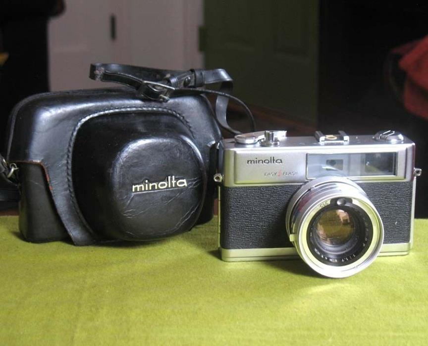 1966 Minolta Hi-Matic 9 Easy Flash 35mm Rangefinder Camera Parts or Repair