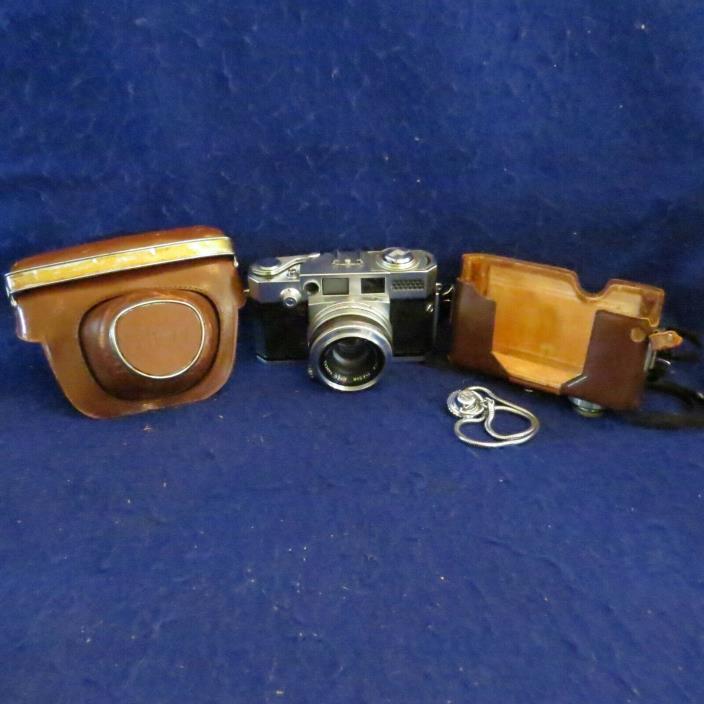 Aries 35-V Rangefinder Camera w/ 4.5cm f1.9 Coral H lens & Original Case